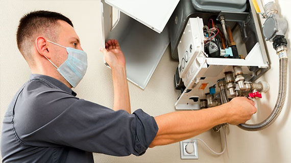 Heating engineer services.