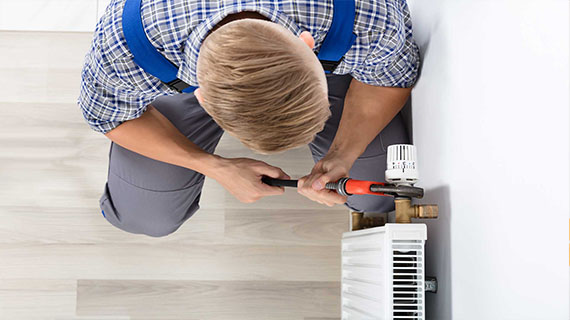 Power flushing service for central heating systems.