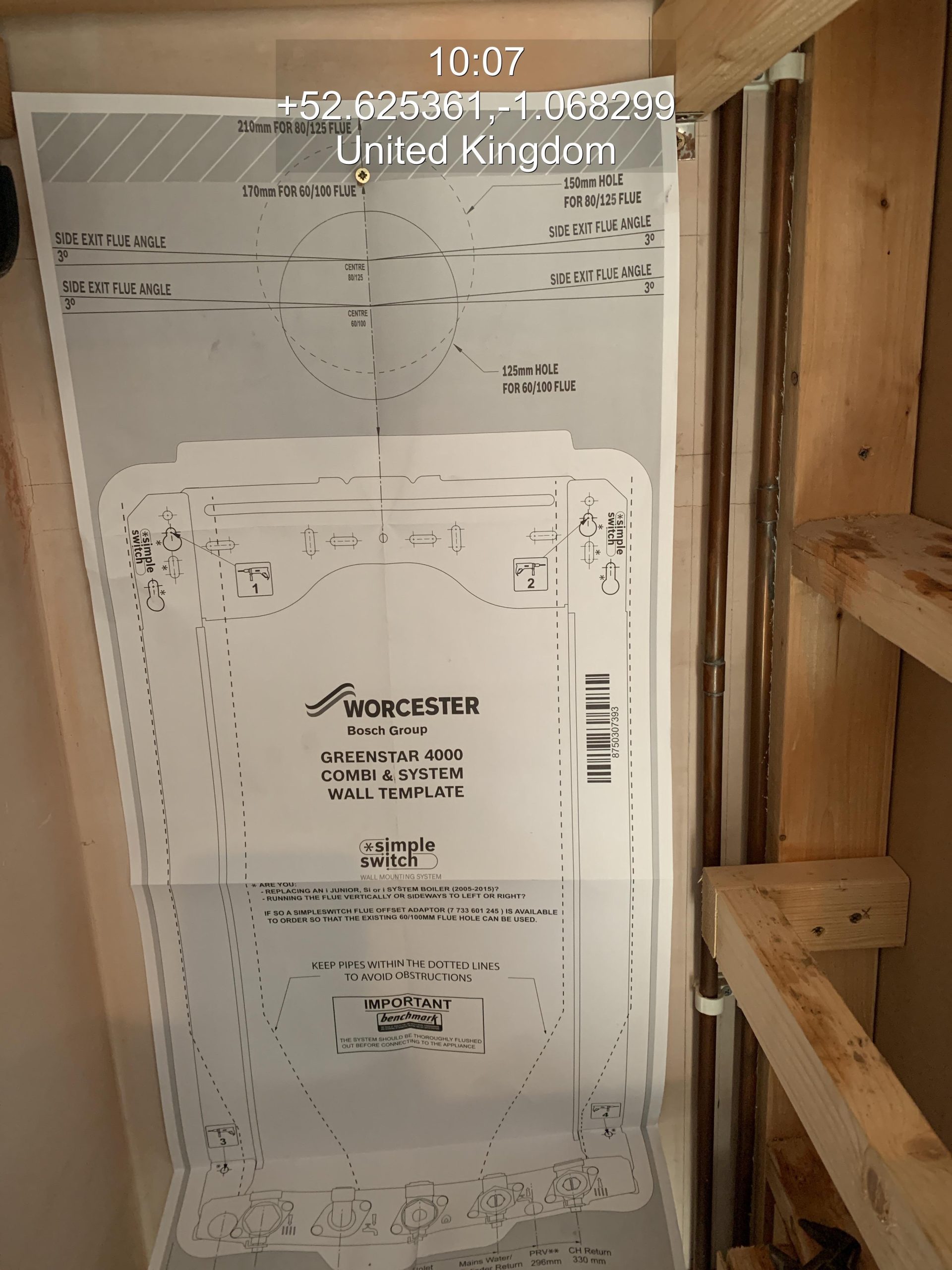boiler installation completed by Yamin Plumbing UK