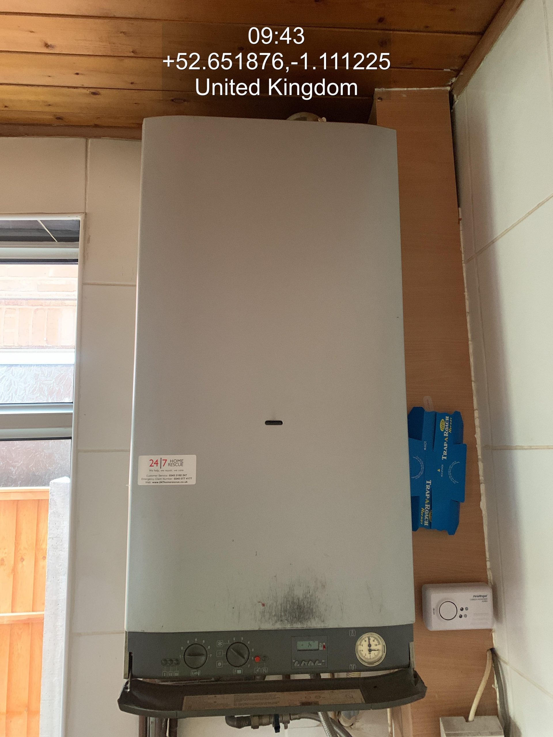 New energy-efficient boiler installation completed