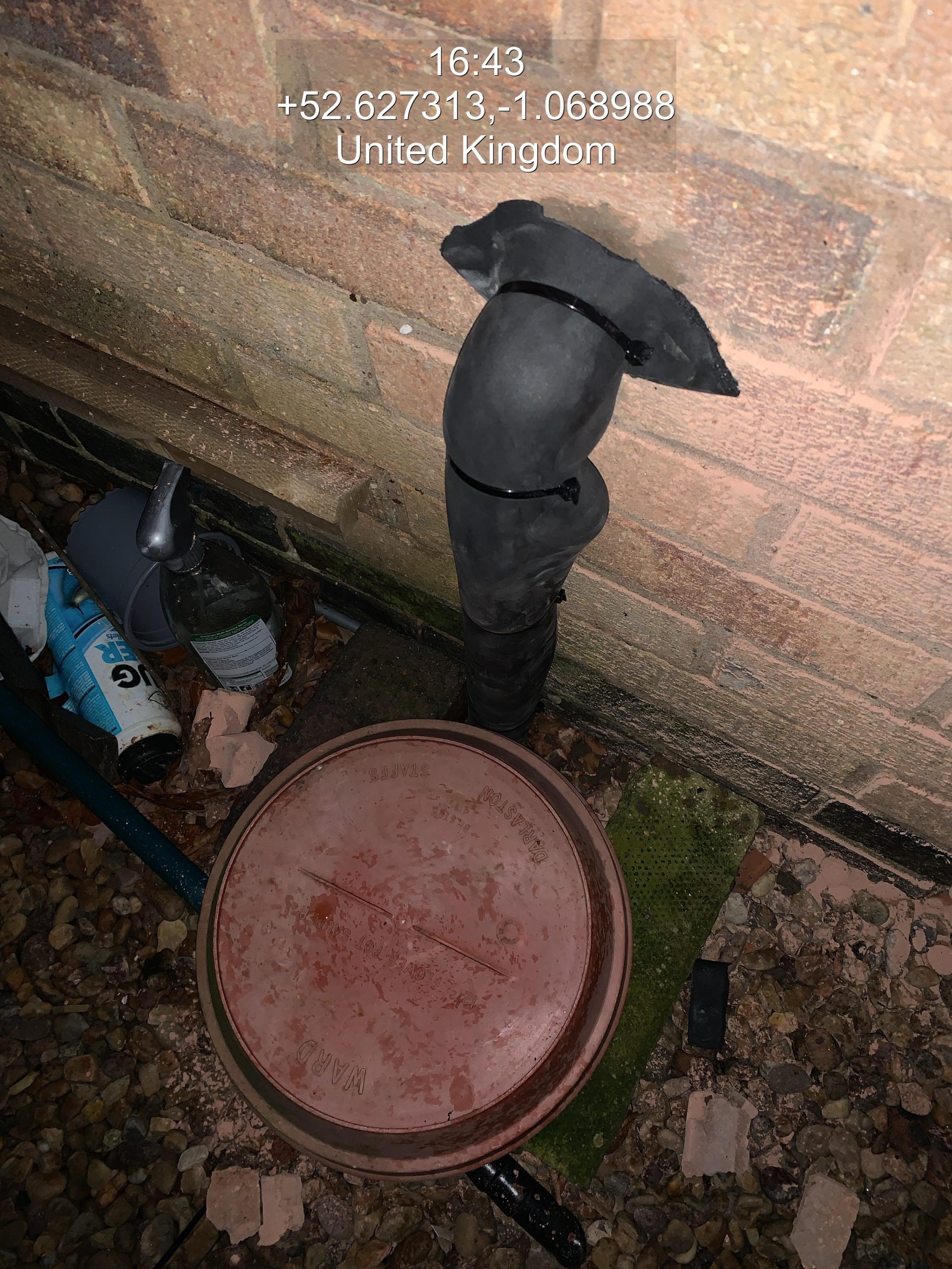 Pipework and outdoor plumbing maintenance project